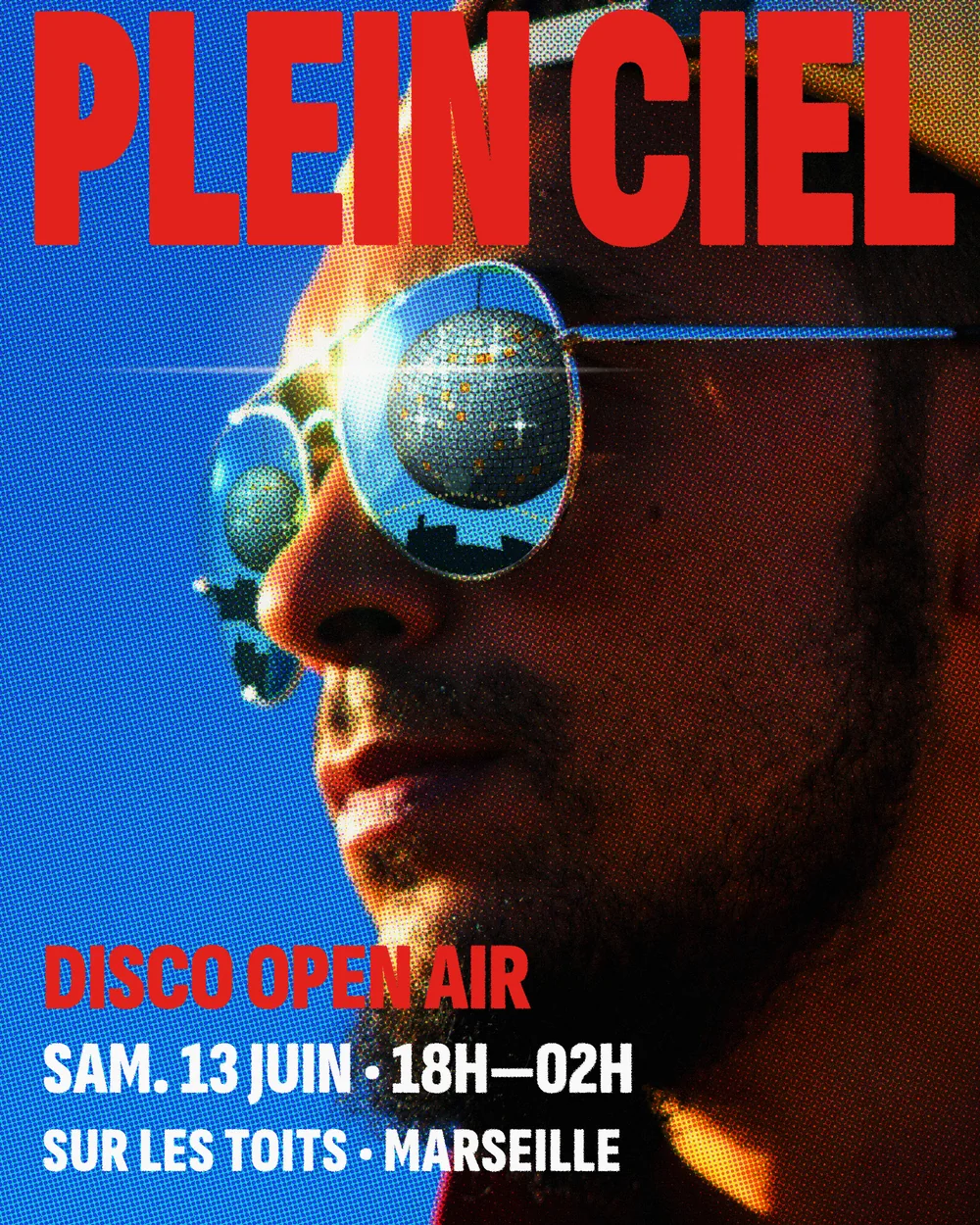 Affiche Plein Ciel, soirée sur les toits